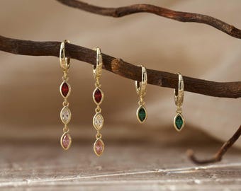 Orecchini In Argento Sterling 925 Placcato Oro Con Quarzo Rosa E Granato Rodolite  Gemma Naturale Re Wnsu 5sb3ggr6ds Lrcd