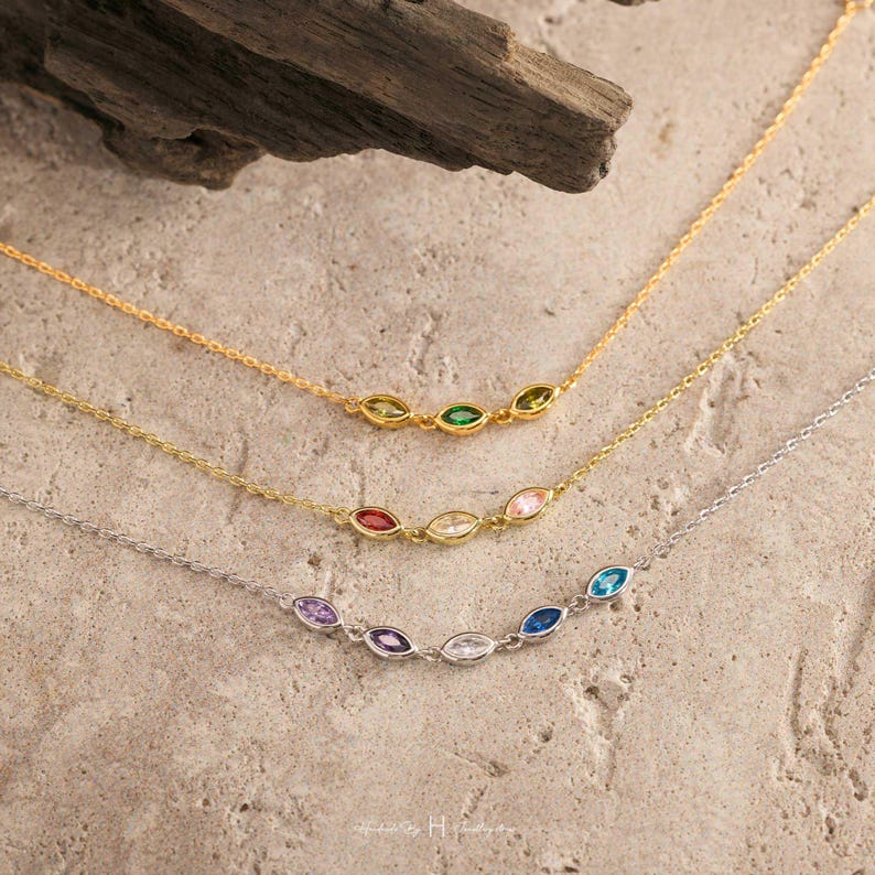 Custom Leaf Birthstone Bracelet, Friendship Bracelet, Birthday Gift, Bridesmaid Gift, Mom Bracelet, Graduation Gift for He Daughter image 8
