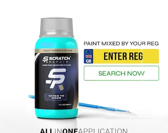 Custom-Mixed From Your Car&#39;s UK Registration  30ml Automotive Paint Bottle With a Brush Lid  Lacquer Primer - Scratch Repair