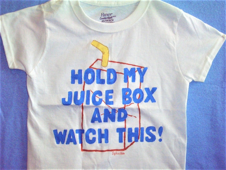 Hold My Juice Box Shirt, Boys Clothing, Toddler Shirt, Novelty Kids Shirt, Girls Shirt, Funny Kids Shirt image 4