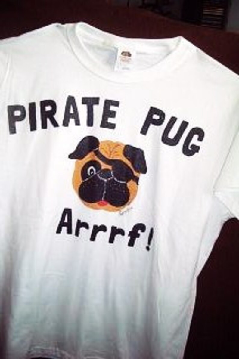 Kids Pirate Pug Shirt Pug T-shirt Childs Pug Shirt - Etsy