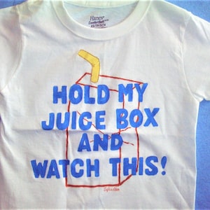 Hold My Juice Box Shirt, Boys Clothing, Toddler Shirt, Novelty Kids Shirt, Girls Shirt, Funny Kids Shirt image 1