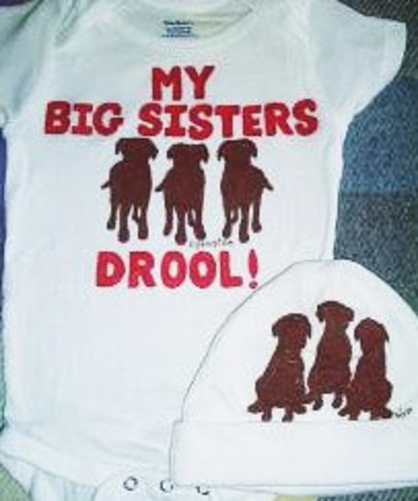 Dog Big Brother or Big Sister Baby Gift Set Custom Dog Breed Etsy