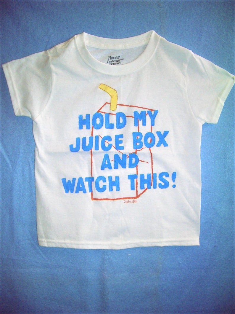 Hold My Juice Box Shirt, Boys Clothing, Toddler Shirt, Novelty Kids Shirt, Girls Shirt, Funny Kids Shirt image 6