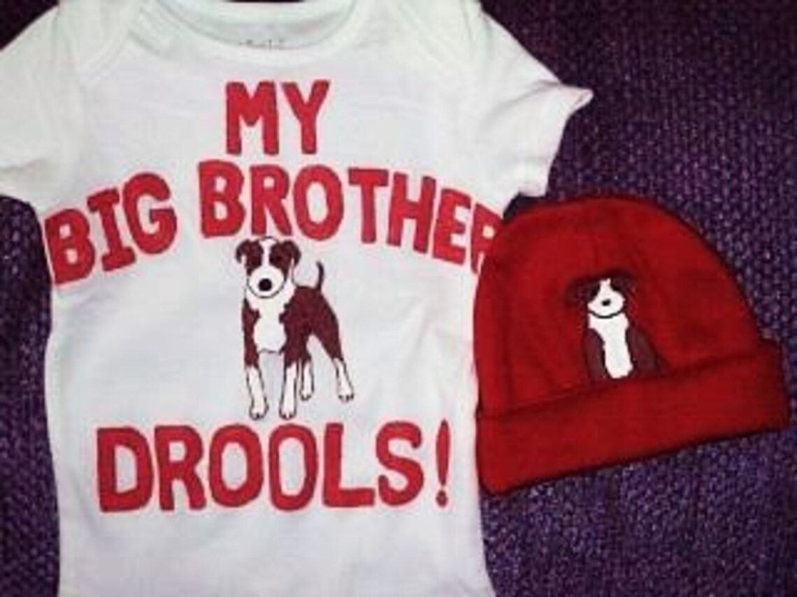 Dog Big Brother or Big Sister Baby Gift Set Custom Dog Breed Etsy