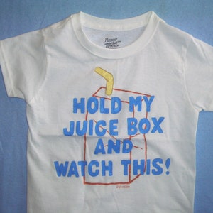 Hold My Juice Box Shirt, Boys Clothing, Toddler Shirt, Novelty Kids Shirt, Girls Shirt, Funny Kids Shirt image 3