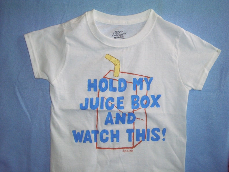 Hold My Juice Box Shirt, Boys Clothing, Toddler Shirt, Novelty Kids Shirt, Girls Shirt, Funny Kids Shirt image 3