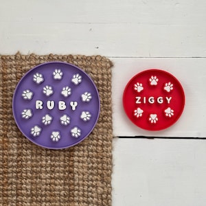 Personalised Slow Feeder Dog Bowl, Slow Feeding Dog Bowl, Custom Dog Slow Feeder, Slow Feeder Dish