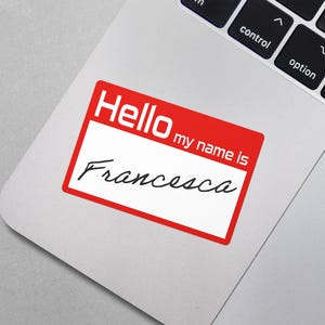 400 Pcs Hello My Name is Stickers 5 Colors, Rectangle Stickers, Badge Labels for School Work with Borders, Adhesive Blank Name Tags