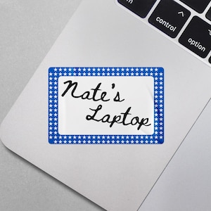 400 Pcs Hello My Name is Name Tags Star Stickers, 5 Colors Badge Labels for School Work with Borders, Adhesive Blank Name Sticker with Frame