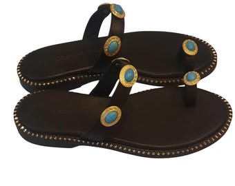 Women,s Leather Sandals