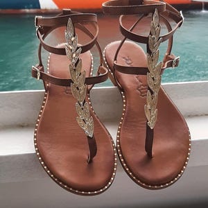 Women,s  Leather Sandals