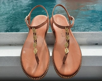 Women,s Leather Sandals
