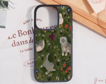 Cute Cats Duck Soft Phone Case For iPhone17 iPhone Air iPhone11/12/13/14/15/16 iPhone Pro/Pro Max iPhone 16e iPhone Mini iPhone XS MAX Gift