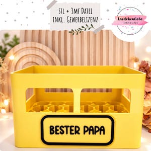 Archivo STL+3MF para impresora 3D con licencia comercial. Caja para licor de hierbas, ideal para fiestas o como regalo del Día del Padre. Archivo digital.