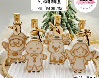 3MF + STL Wish Granter Base Christmas | 3D Print File for 16, 20 & 21 mm Test Tubes | incl. Commercial License Christmas Angel