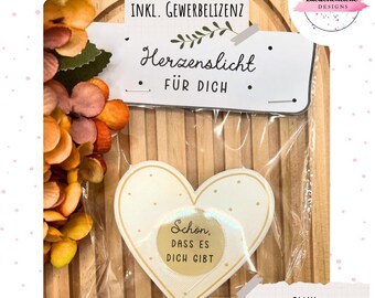 3MF + STL Heart "Message from the Heart" - incl. 2 PDF print templates & commercial license • Valentine's Day • from the heart • balloon light • party favor