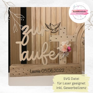 SVG Klötzchen Taufe Kommunion Firmung Konfirmation Laser digitale Datei