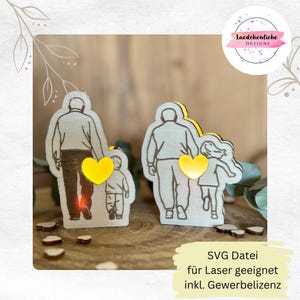 SVG Opa Vatertag Leuchtbox Ballonlicht digitale Datei Laser