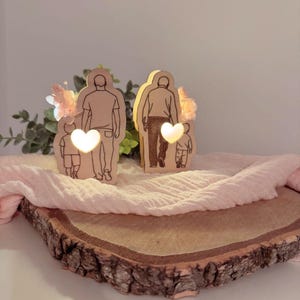 SVG Datei Vatertag Leuchtboxen Ballonlicht Papa Geschenk Laser Laserdatei