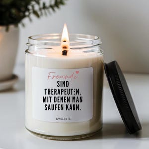 Gift Best Friend Scented candle with saying made of soy wax Gift idea Birthday for girlfriends