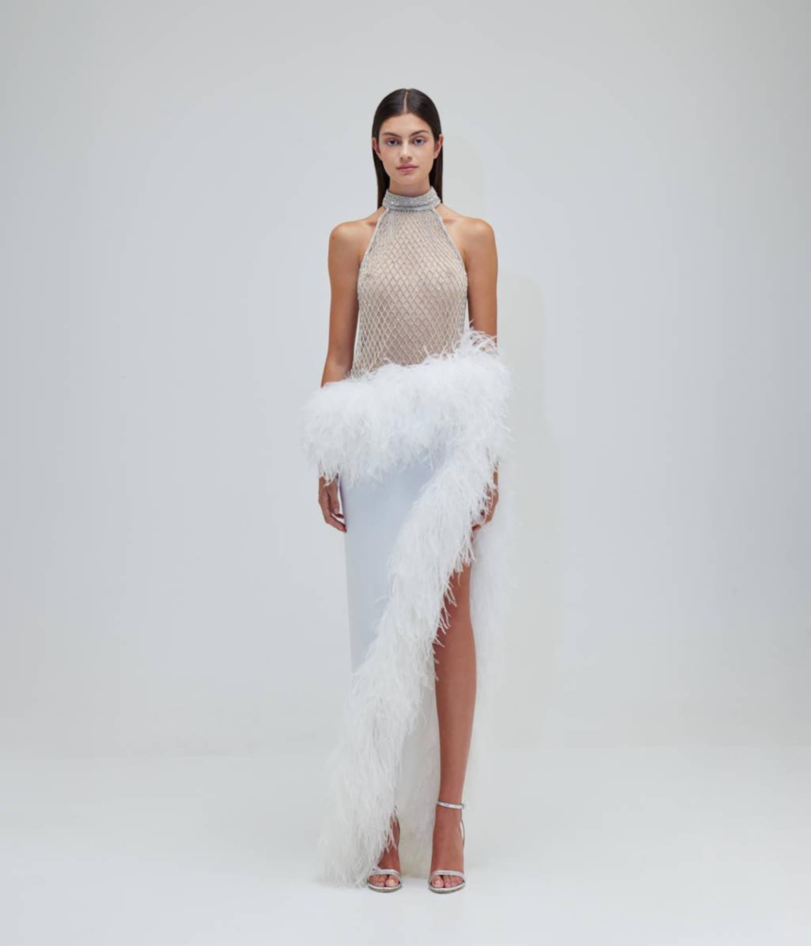 Grace Diamond Lattice Embellished Gown