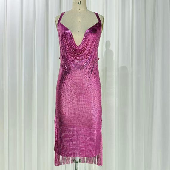 open lace back dress Ivy Cowl Dress Xs / Grey main image 0