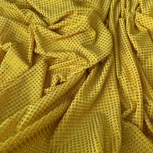 Citrine Crystal in Yellow Fabric - Atelier Rioux Fabric Store