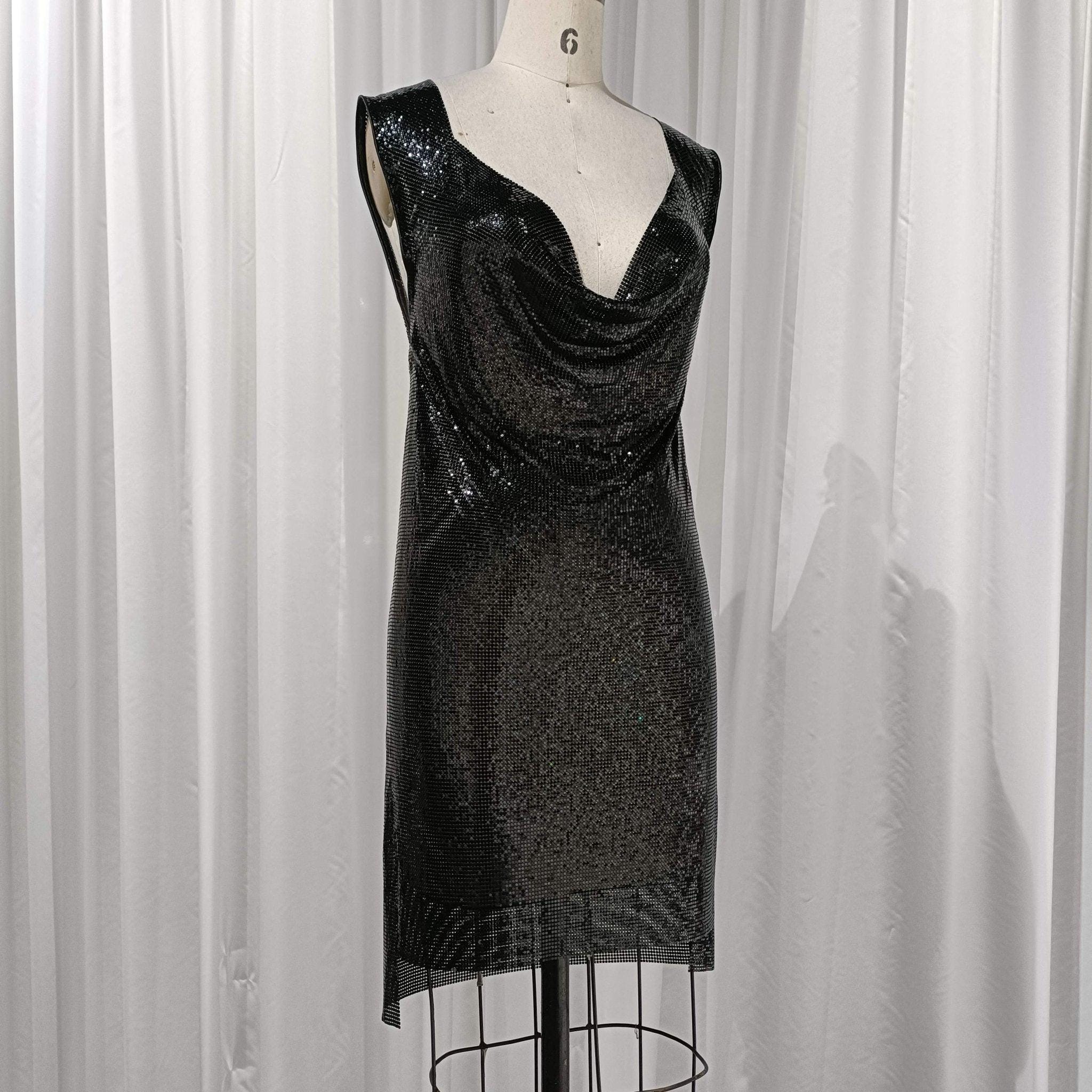 black metal mesh dress Black Metal Mesh Dress