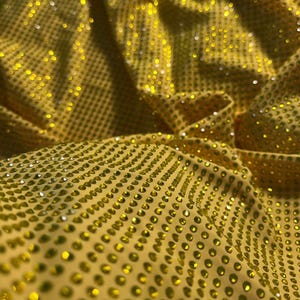 Citrine Crystal in Yellow Fabric - Atelier Rioux Fabric Store