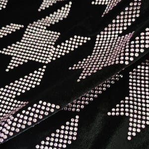 Pied-De-Poule Crystal Fabric