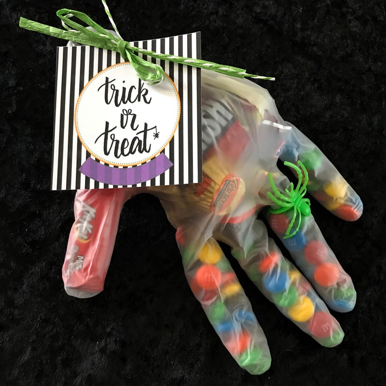 INSTANT DOWNLOAD digital Crystal Ball Trick or Treat Tag Etsy