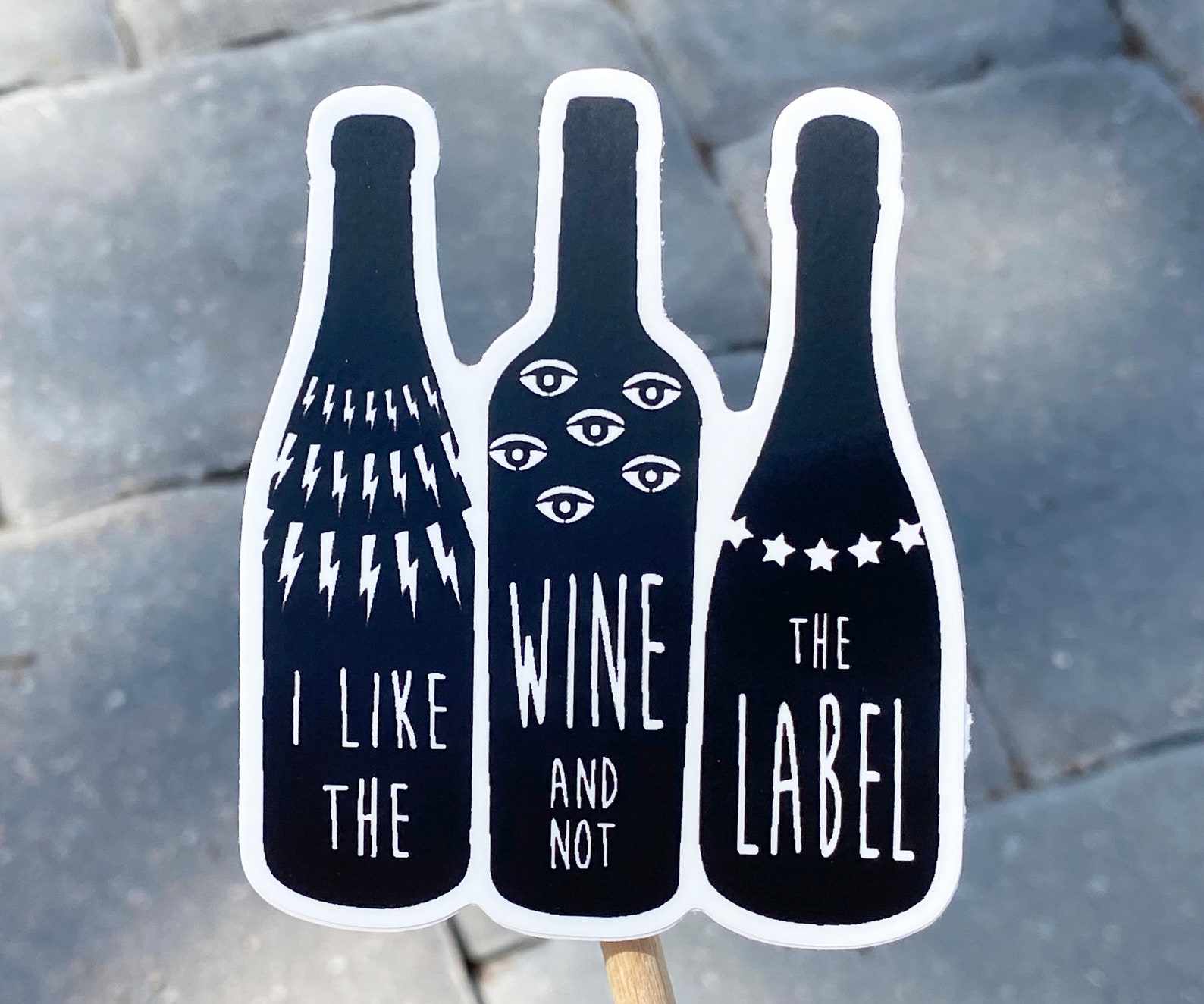 into the wine not the label shirt cbc