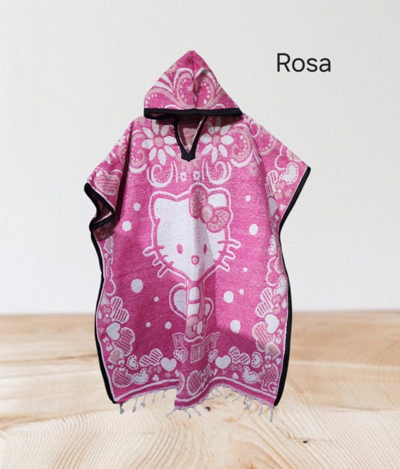 Poncho Mexicano Hello Kitty
