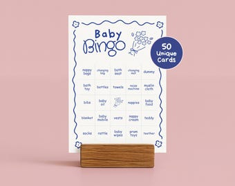 Gra Baby in Bloom Baby Shower Bingo – 50 wyjątkowych kart z instrukcjami