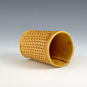 Medium Tea Cup Mug Knitted Pattern, tea cup, tea mug, Buttons MADE TO ORDER image 4