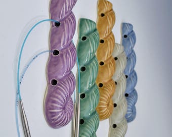 Circular Knitting Needle Organizer Skein Wall hanging