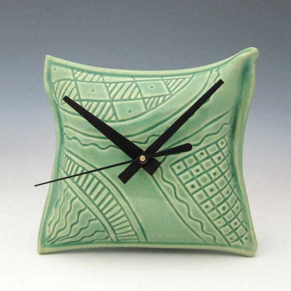 Unique Pillow Shaped Ceramic Wall Clock