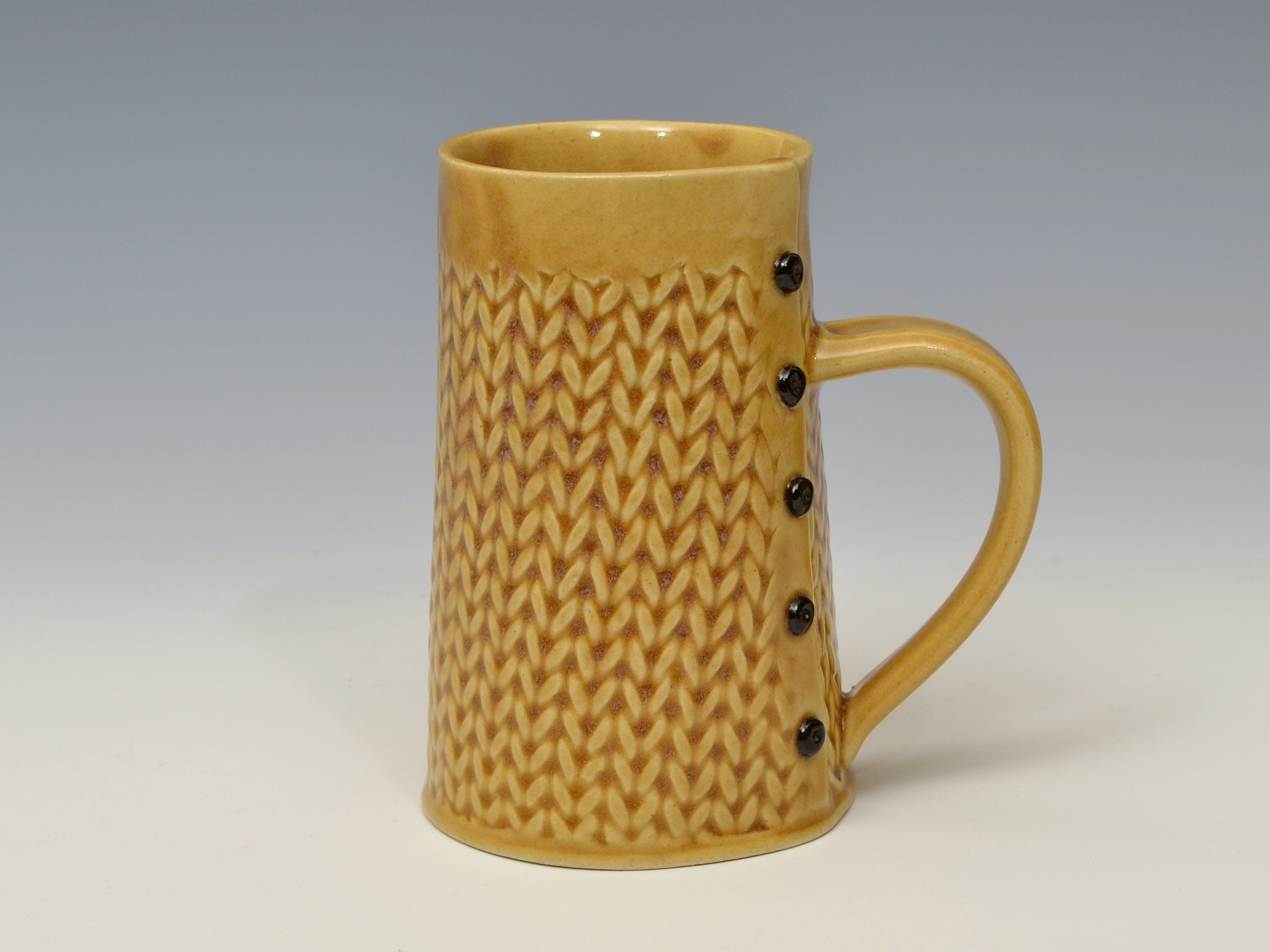 Jumbo Knitted Mug Handmade Ceramic Mug 20 Oz MADE to ORDER Etsy