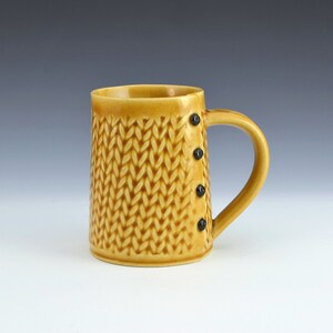 Knitted mug Handmade ceramic mug MADE to ORDER image 5