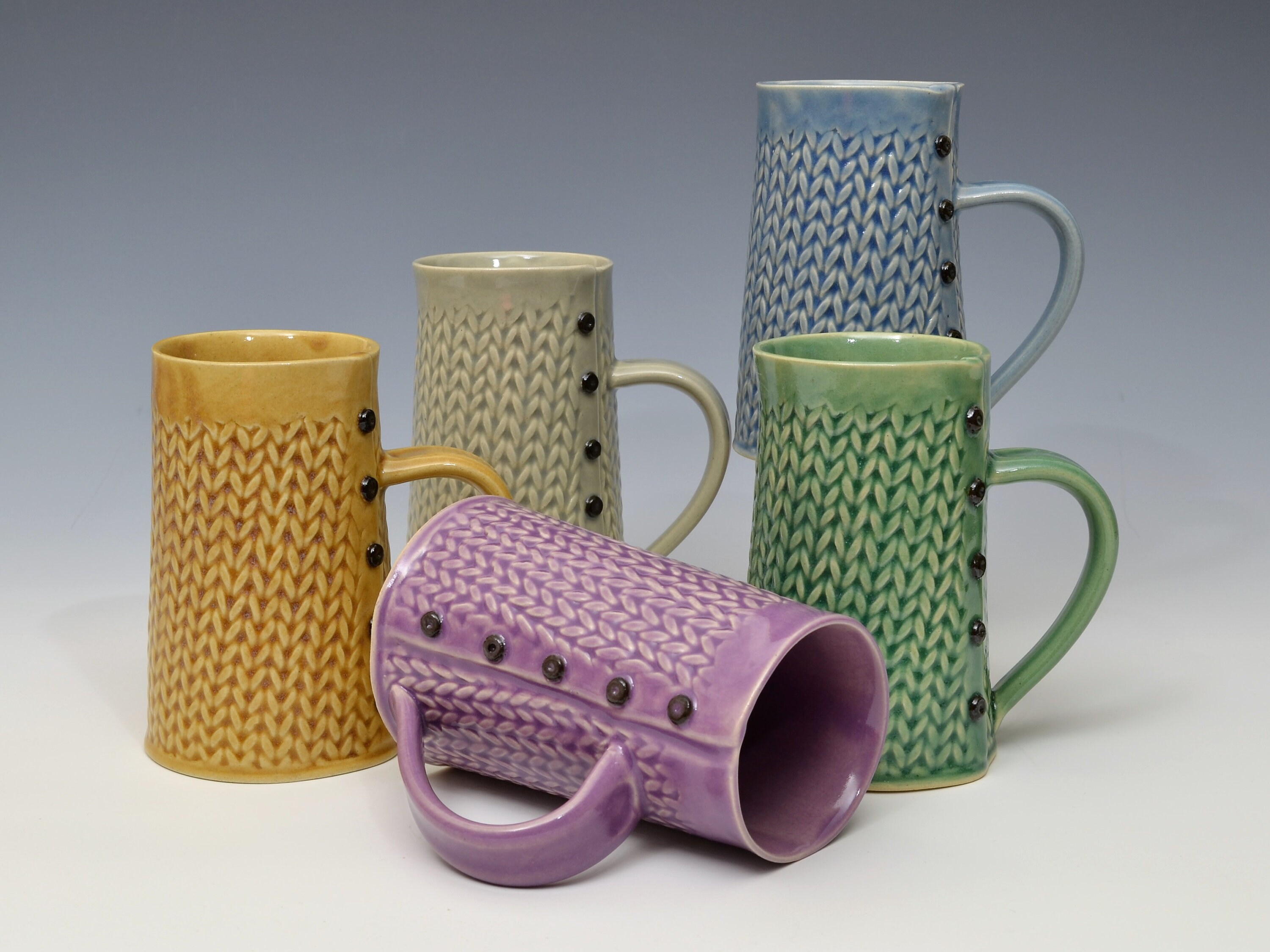 Jumbo Knitted Mug Handmade Ceramic Mug 20 Oz MADE to ORDER Etsy