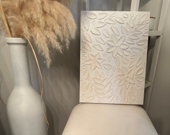 Getextureerde bloemenmuurkunst 300 x 400 mm