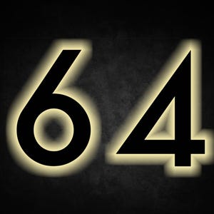 3D LED House Numbers: Backlit Metal Address Sign