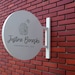 Custom Round Blade Sign: Stainless Steel Outdoor Hanging Sign - Etsy