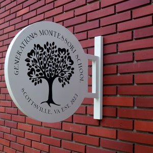 Custom Round Blade Sign | Blade Sign | Double Sided Sign | Outdoor ...