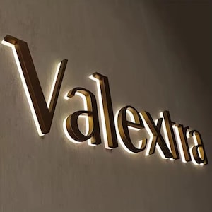 Custom Backlit Metal Business Sign: 3D LED Channel Letters