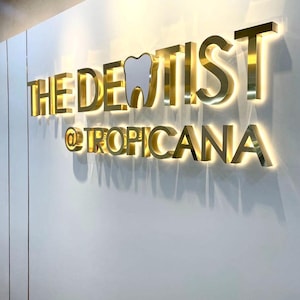 Custom LED Backlit Metal Sign: 3D Halo Lit Channel Letters