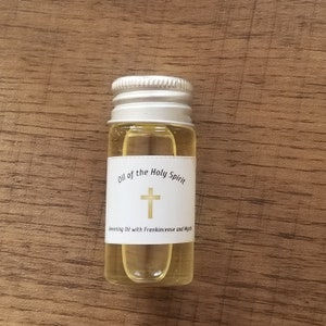 Anointing Oil of the Holy Spirit with Frankincense and Myrrh 10 ml vial - Deliverance and Protection, Spiritual, Cleansing.