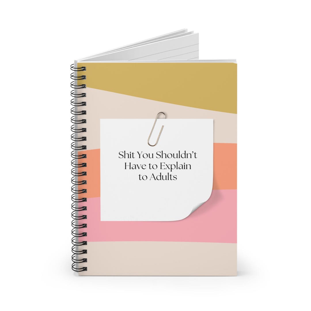 Spiral Notebook, Funny Office Humor Journal, Work Notes Stationery ...