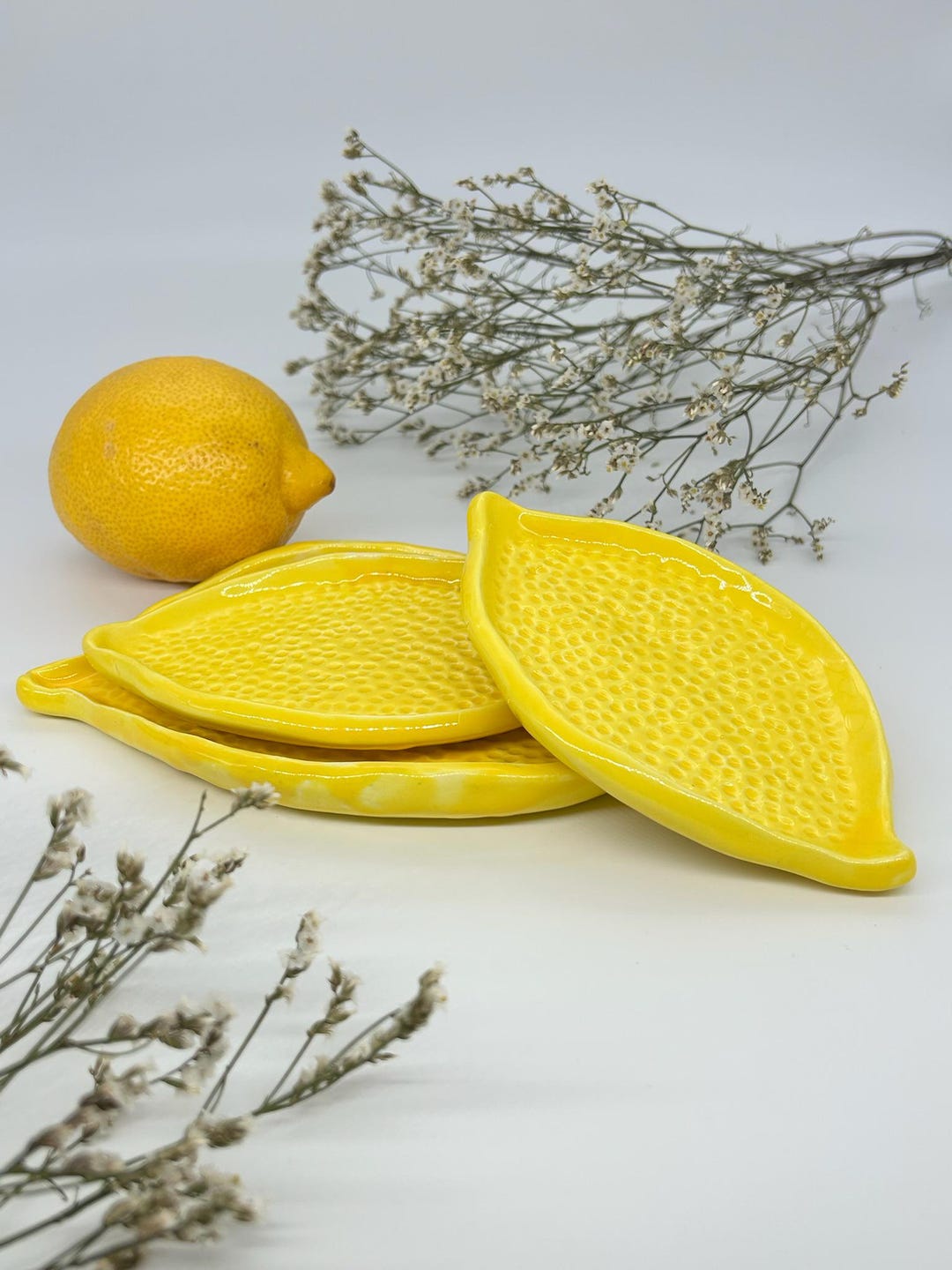 Handmade Ceramic Lemon Plate - Etsy